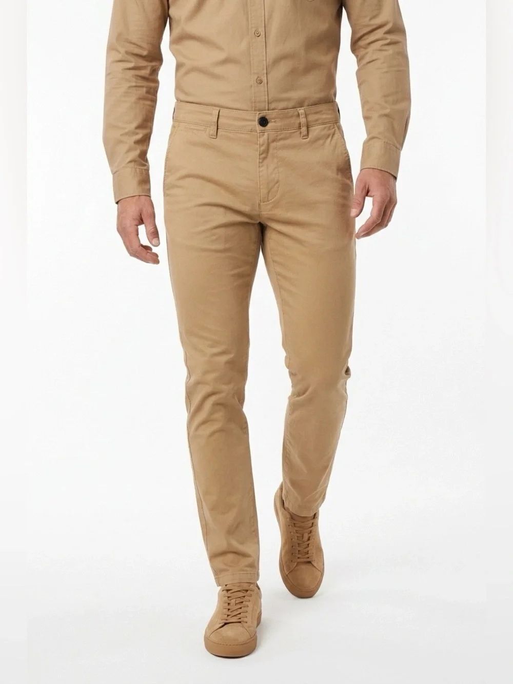 Hollister Men's Skinny Stretch Chinos in Tan